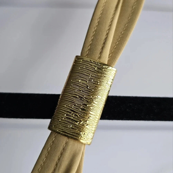 Calvin  Klein Swim Bikini Set Halter Swimwear Antique Gold Dark Yellow size 10 - Picture 5 of 7